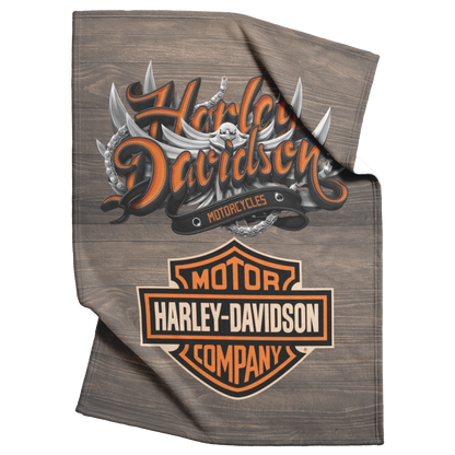 HARLEY_DAVIDSON_FIERY_EAGLE_50_60_SHERPA_V_Blanket_Top_Bottom_Folds_Mockup.png