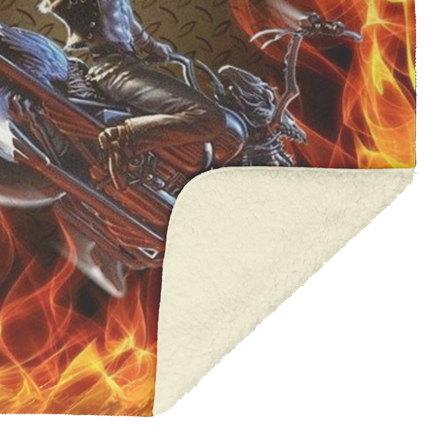 HARLEY DAVIDSON RIDE HARD 30 x 40 60 x 80 BIKER LOVER BLANKET