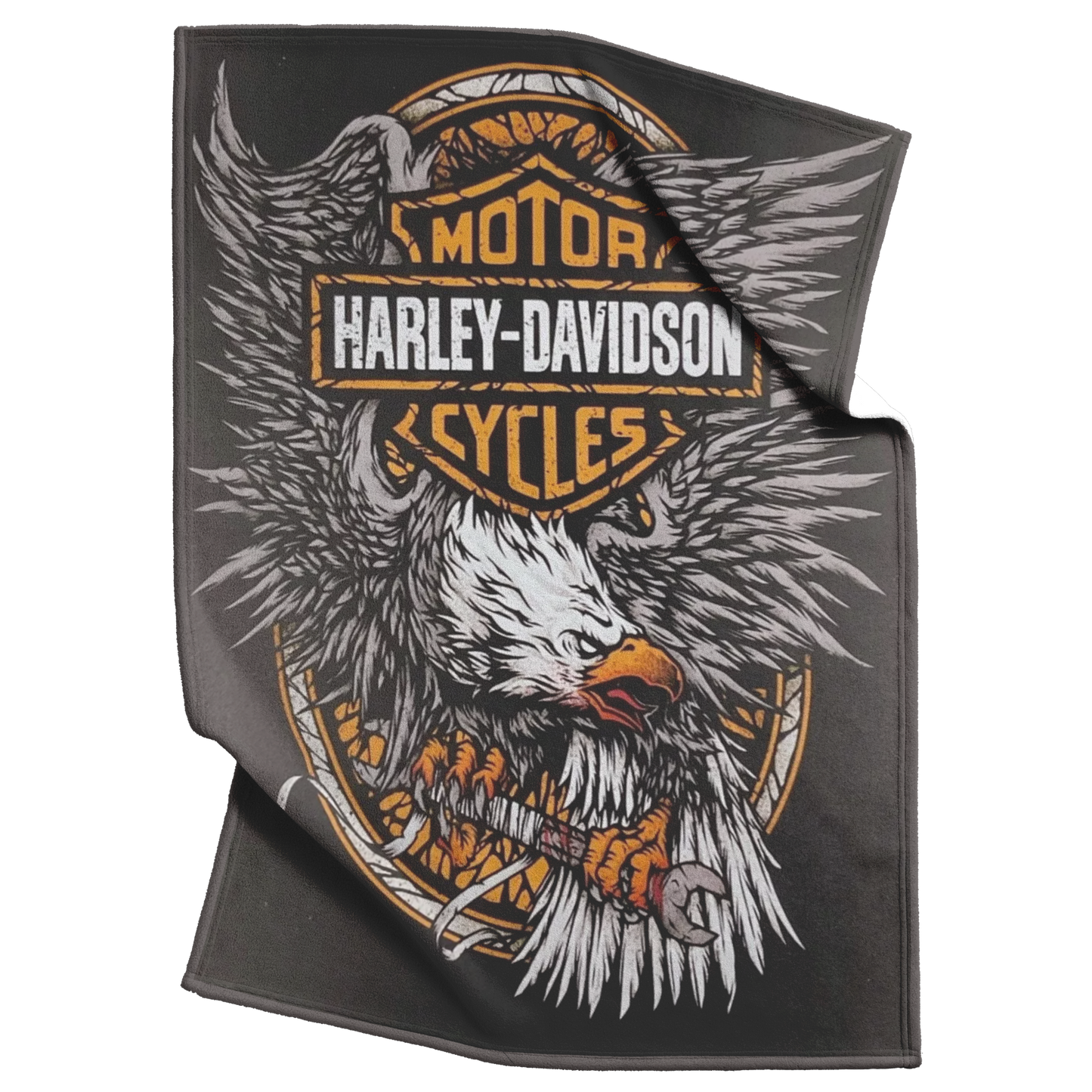 Harley_Davidson_Angry_Eagle_Blanket_Gift_V_Blanket_Top_Bottom_Folds_Mockup.png