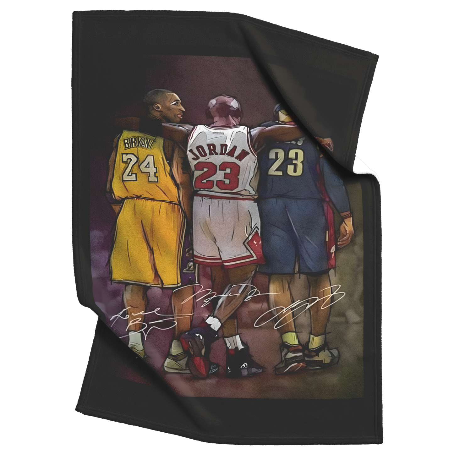 Jordan_James_Kobe_Cartoon_Inspirational__V_Blanket_Top_Bottom_Folds_Mockup.png