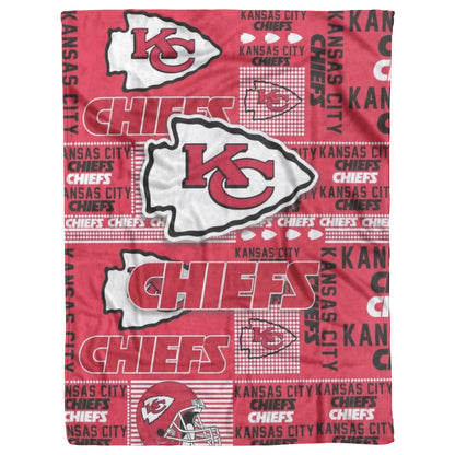 Kansas_City_Chiefs Football Style Blanket Sherpa Throw Blanket Ultra Soft Flannel Blankets for Football Fans Gift 60 x 80