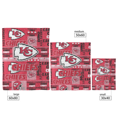 Kansas_City_Chiefs Football Style Blanket Sherpa Throw Blanket Ultra Soft Flannel Blankets for Football Fans Gift 60 x 80