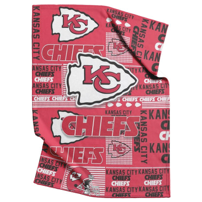 Kansas_City_Chiefs Football Style Blanket Sherpa Throw Blanket Ultra Soft Flannel Blankets for Football Fans Gift 60 x 80