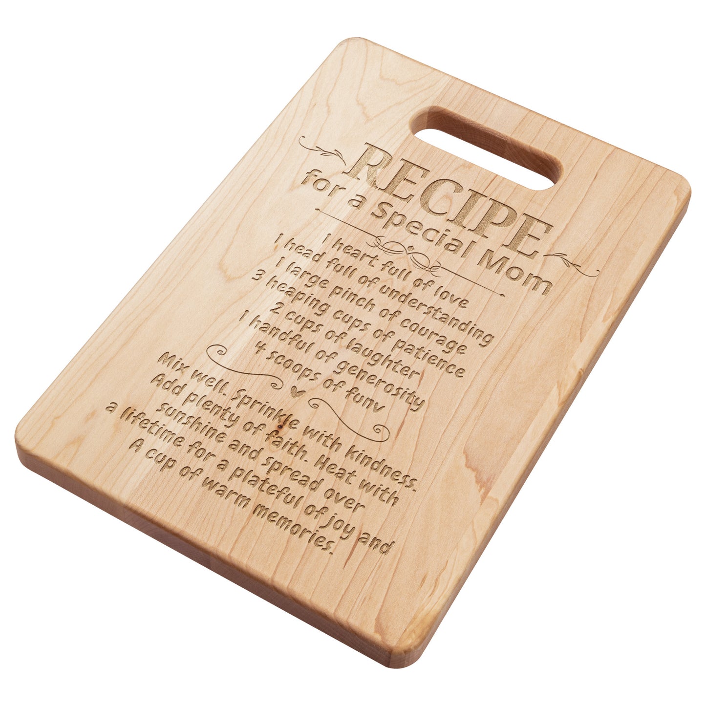 MAPLE CUTTING BOARD RECIPE FOR A SPECIAL MOM