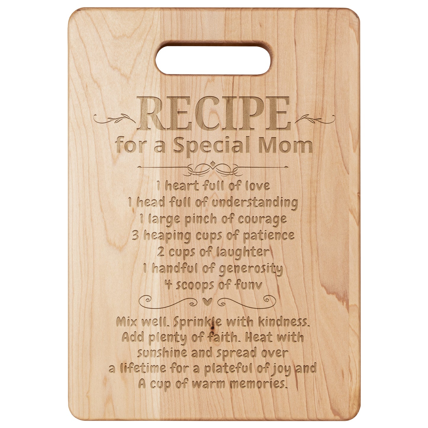 MAPLE CUTTING BOARD RECIPE FOR A SPECIAL MOM