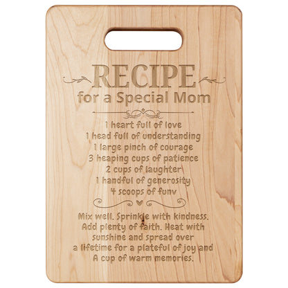 MAPLE CUTTING BOARD RECIPE FOR A SPECIAL MOM