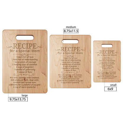MAPLE CUTTING BOARD RECIPE FOR A SPECIAL MOM