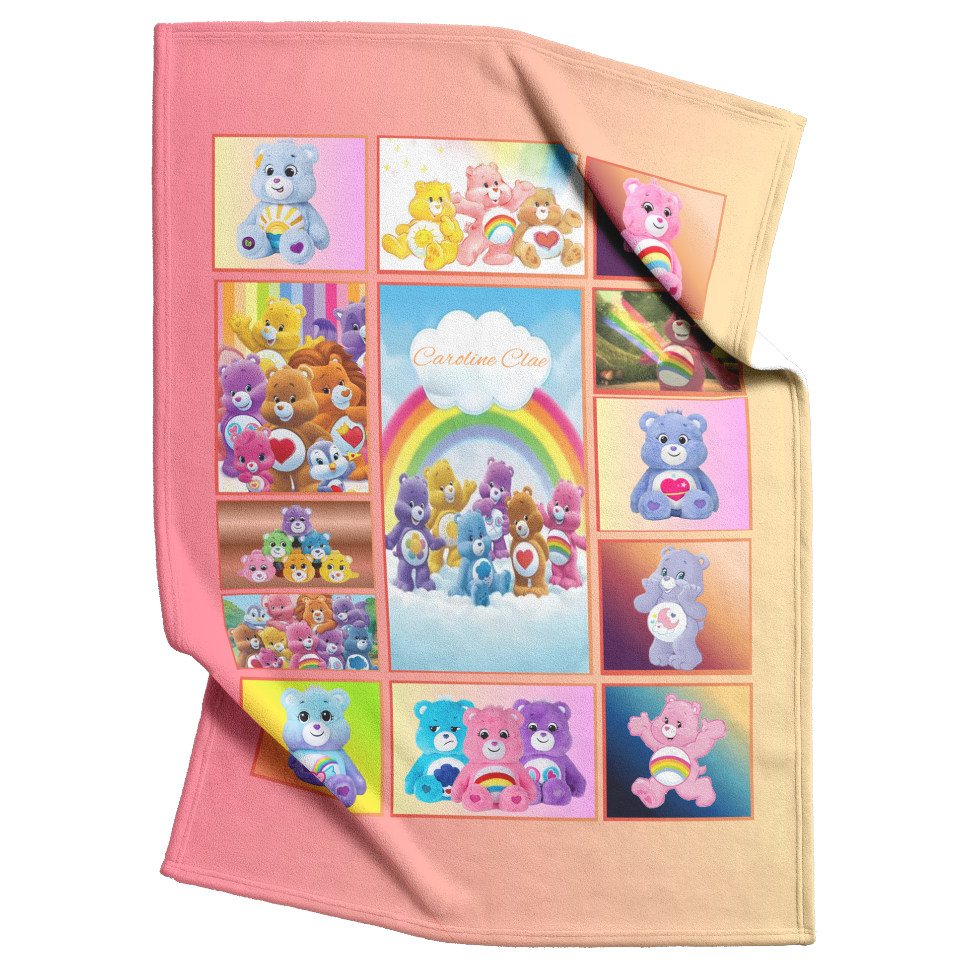 Personalized_Care_Bears_Blanket_50_60_V_Blanket_Top_Bottom_Folds_Mockup.png