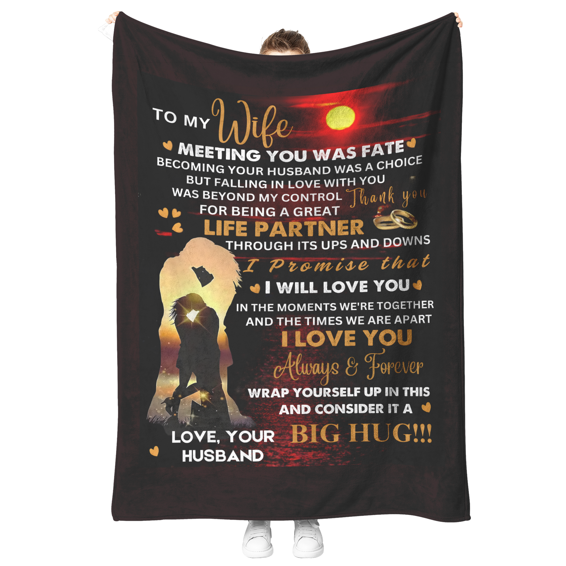 Romantic_To_My_Wife_Blanket_gift_from_Hu_V_Blanket_Model_Mockup.png