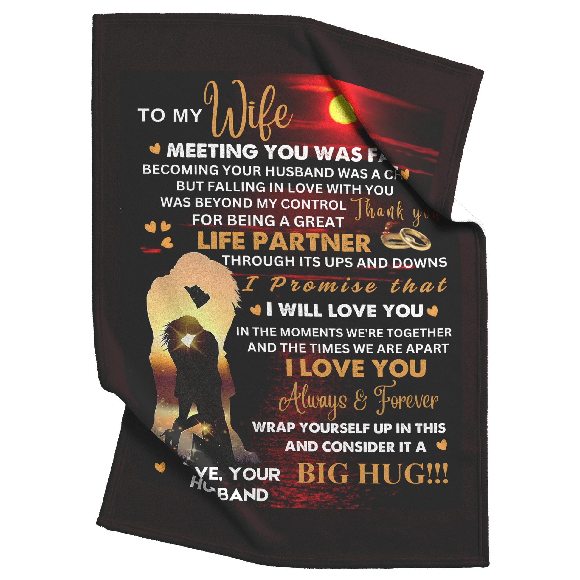 Romantic_To_My_Wife_Blanket_gift_from_Hu_V_Blanket_Top_Bottom_Folds_Mockup.png