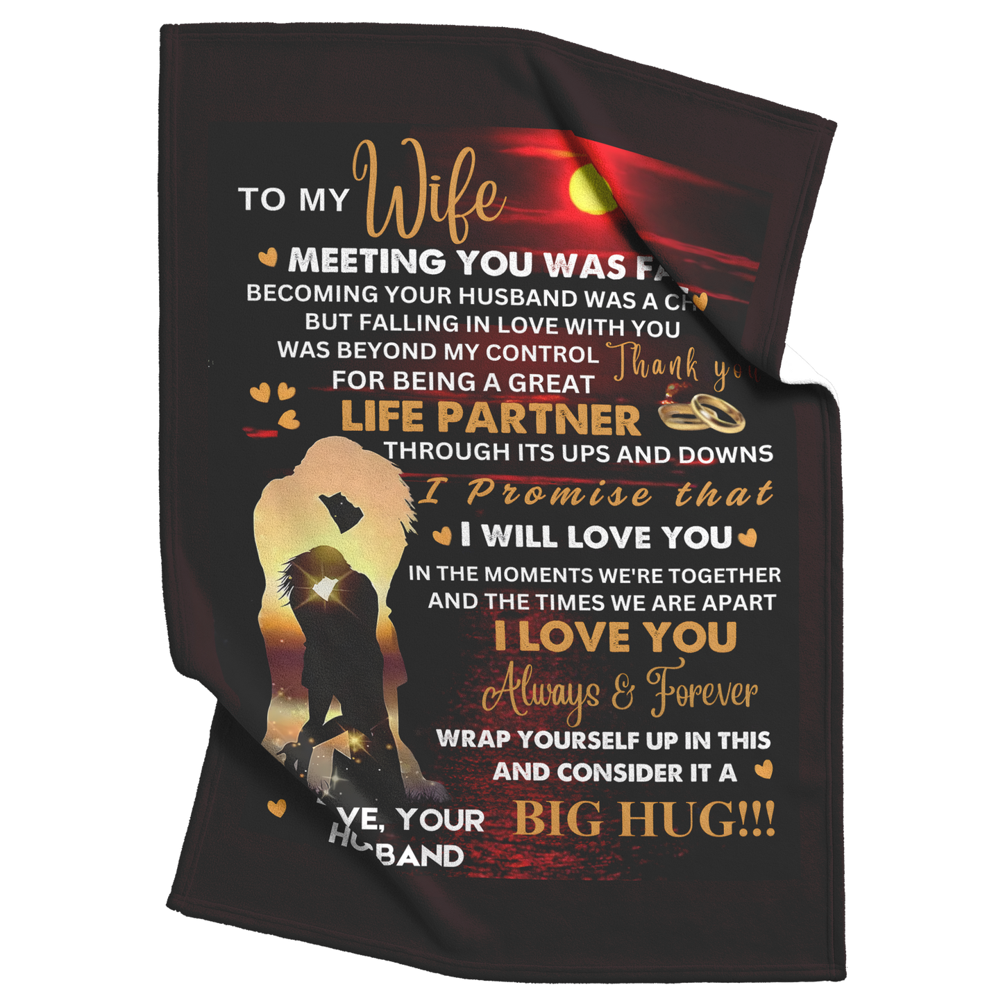 Romantic_To_My_Wife_Blanket_gift_from_Hu_V_Blanket_Top_Bottom_Folds_Mockup.png