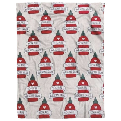 Romantic You are Awesome sauce Throw Blanket