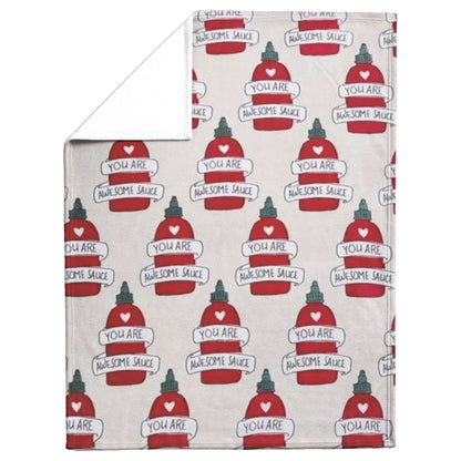 Romantic You are Awesome sauce Throw Blanket