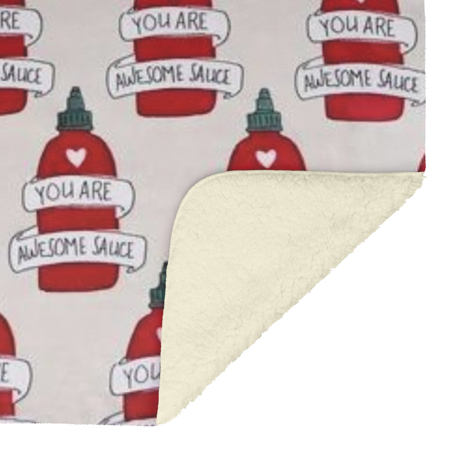 Romantic You are Awesome sauce Throw Blanket
