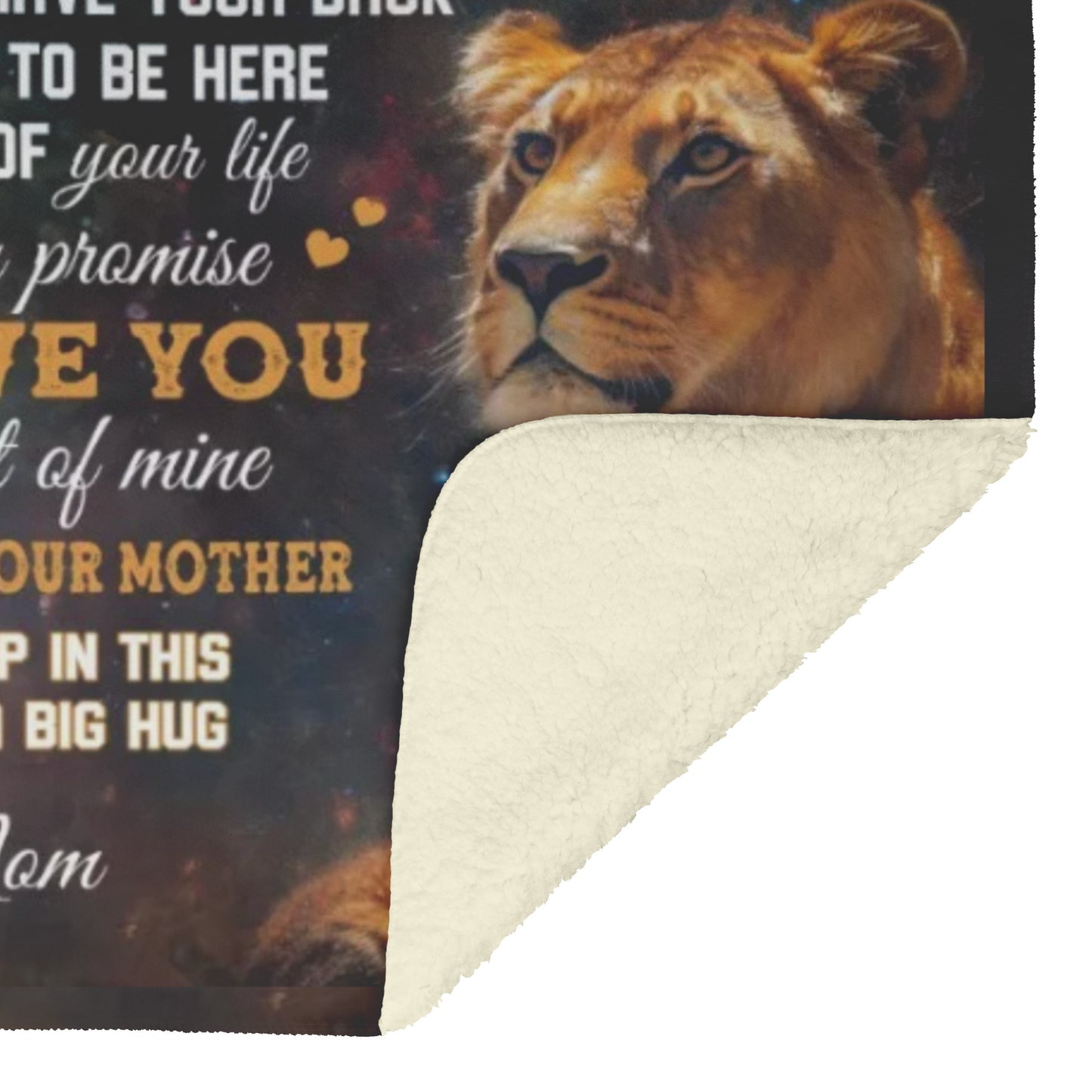 To My Daughter Blanket Gift From Mom Velveteen Plush Fleece Blanket