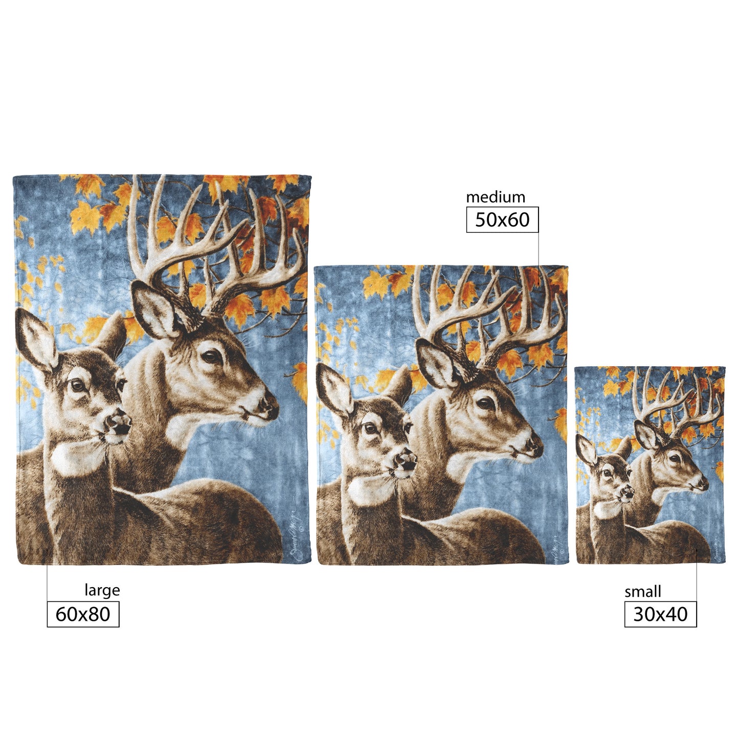 Untamed Frontier Deer Throw Blanket