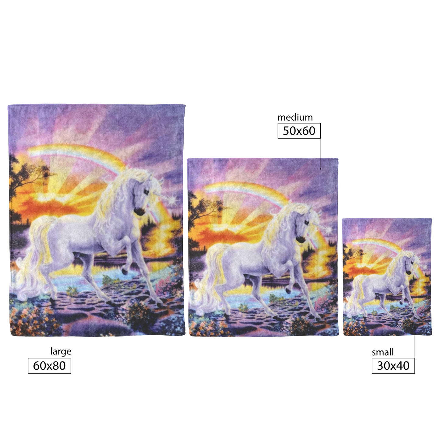 Untamed Frontier unicorn Throw Blanket