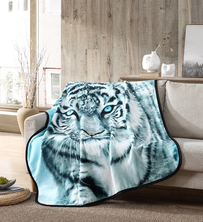 Untamed Frontier Tiger Throw Blanket