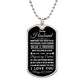 TO MY HUSBAND | DOG TAG NECKLACE | FALLING IN LOVE WITH YOU