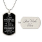 TO MY SON | DOG TAG NECKLACE | I HOPE YOU BELIEVE IN YOURSELF