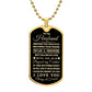 TO MY HUSBAND | DOG TAG NECKLACE | MEETING YOU WAS FATE