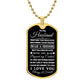 TO MY HUSBAND | DOG TAG NECKLACE | FALLING IN LOVE WITH YOU