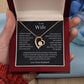 TO MY WIFE | FOREVER LOVE NECKLACE | LOVE MADE US FOREVER TOGETHER