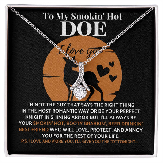 TO MY SMOKING HOT DOE | I LOVE YOU | ALLURING BEAUTY NECKLACE
