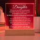 To My Beautiful Daughter - Straighten Your Crown - Acrylic Plaque