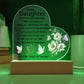 TO MY DAUGHTER | NEVER FORGET YOUR WAY BACK HOME | HEART ACYLIC PLAQUE