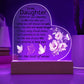 TO MY DAUGHTER | NEVER FORGET YOUR WAY BACK HOME | HEART ACYLIC PLAQUE