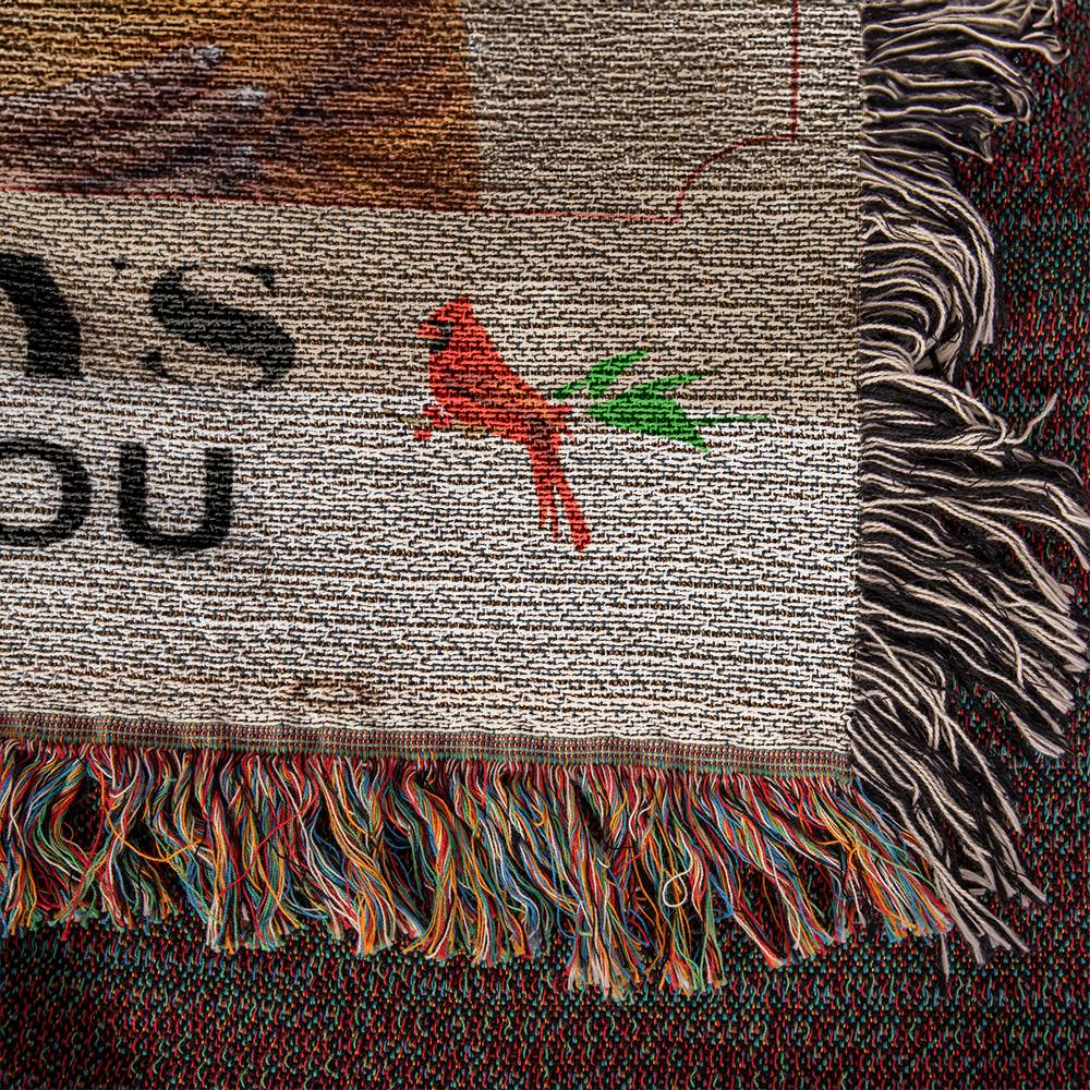 ALTHOUGH YOU CANNOT SEE ME | PERSONALIZED PHOTO HEIRLOOM WOVEN BLANKET