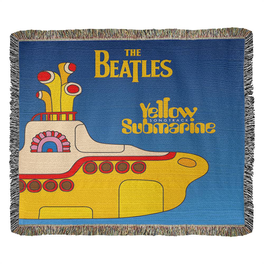 The Beatles Yellow Submarine Heirloom Woven Blanket Blanket