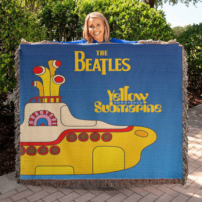 The Beatles Yellow Submarine Heirloom Woven Blanket Blanket