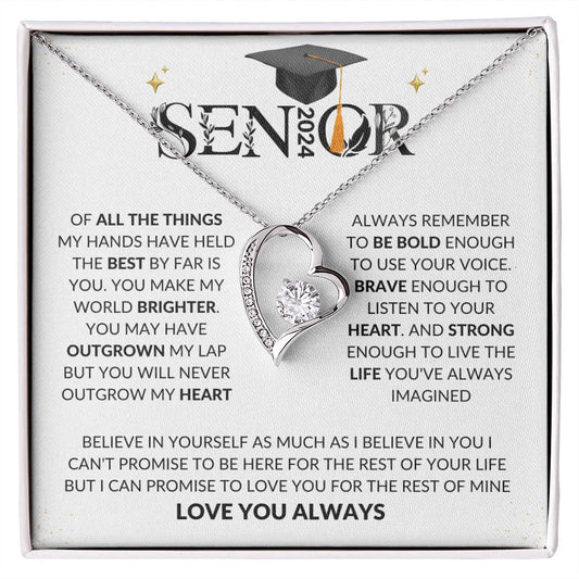 GRADUATION SENIOR 2024 | FOREVER LOVE NECKLACE | BELIEVE IN YOUSELF AS MUCH AS I BELIEVE IN YOU