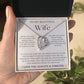 To My Beautifull Wife | Meeting You was Fate | Forever Love Necklace