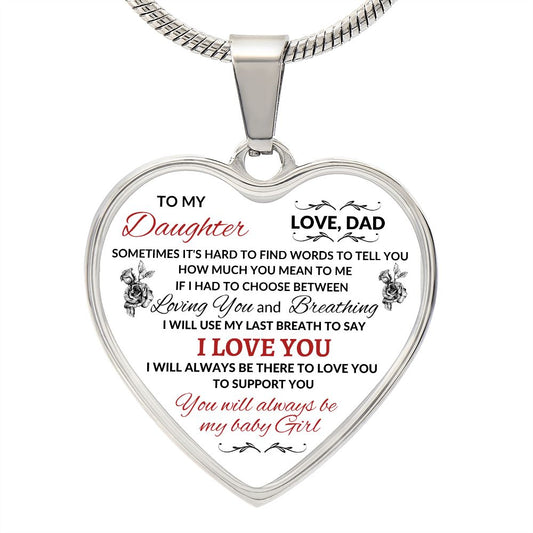 TO MY DAUGHTER | HEART NECKLACE | IF I HAD TO CHOOSE