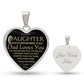 TO MY DAUGHTER | HEART NECKLACE | DAD LOVES YOU