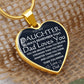 TO MY DAUGHTER | HEART NECKLACE | DAD LOVES YOU
