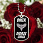 BIKER BADASS CHICK | LUXURY MILITARY NECKLACE |