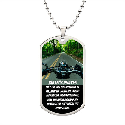 BIKER'S PRAYER | LUXURY MILITARY NECKLACE