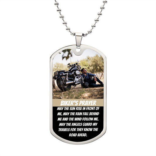 BIKERS PRAYER | LUXURY MILITARY NECKLACE |