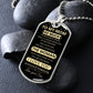 TO MY MOM | LUXURY MILITARY NECKLACE DOG TAG | THE WOMAN