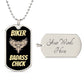 BIKKER BADASS CHICK | LUXURY MILITARY NECKLACE