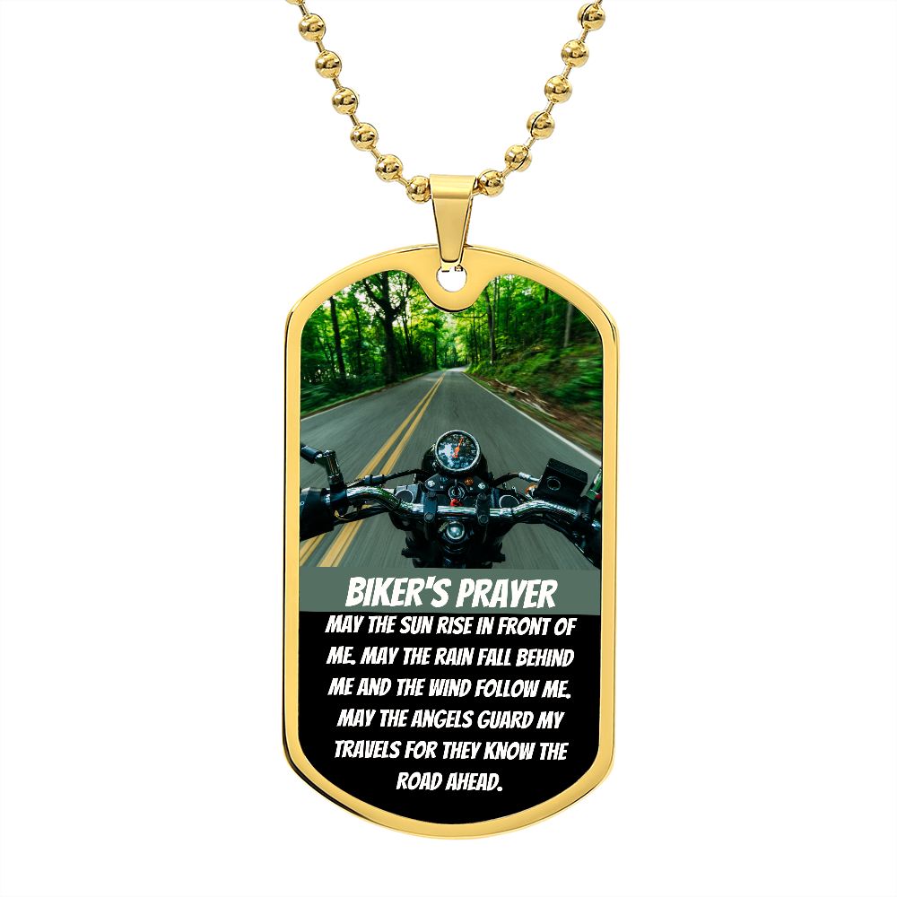 BIKER'S PRAYER | LUXURY MILITARY NECKLACE