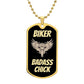 BIKKER BADASS CHICK | LUXURY MILITARY NECKLACE