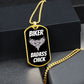 BIKER BADASS CHICK | LUXURY MILITARY NECKLACE |