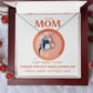 TO MY MOM | FOREVER LOVE NECKLACE | THANKS FOR NOT SWALLOWING ME