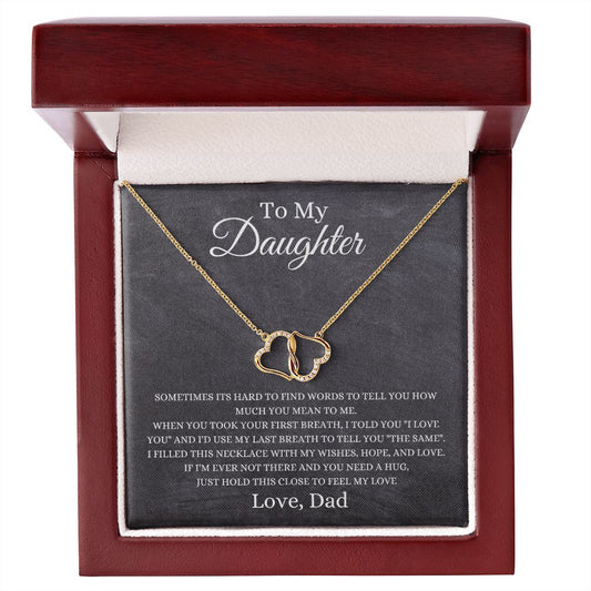TO MY DAUGHTER | EVERLASTING LOVE NECKLACE | I LOVE YOU