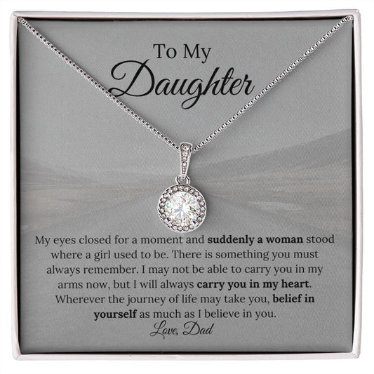 TO MY DAUGHTER| ETERNAL HOPE NECKLACE|BELIEVE IN YOU